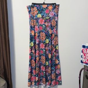 LulaRoe Bright Floral Maxi Skirt
